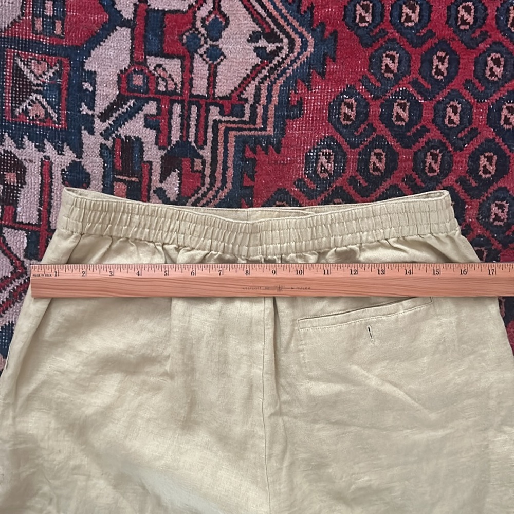 NWT : ATM Anthony Thomas Melillo Linen Shorts, Sz 8, Green - Picture 5 of 10